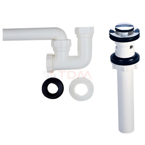 Bộ xả nhấn nhựa Caesar BF605 chặn nước chậu rửa mặt lavabo - Tuấn Đức