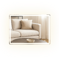 Gương Led GLS BM35R66 Dòng True Beauty Chữ Nhật Ánh Sáng Ngoài 800x600