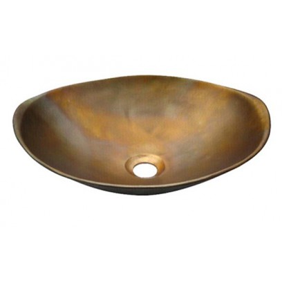 Chậu Lavabo Kanly BS048 Đặt Bàn Đồng Thau Giả Cổ 430x340x120 mm
