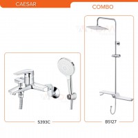 Bộ Vòi Sen Cây Caesar BS127+S393C Nóng Lạnh