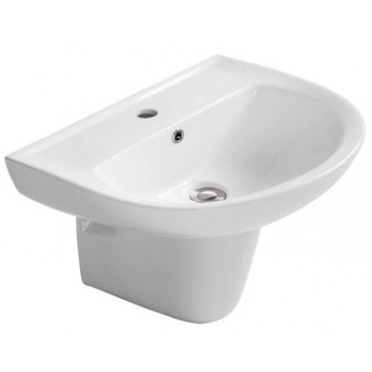 Chậu Lavabo COTTO C000606OS/C400000OS Treo Tường Chân Ngắn Belen