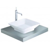 Chậu Lavabo COTTO C0012 Đặt Bàn Best Vuông