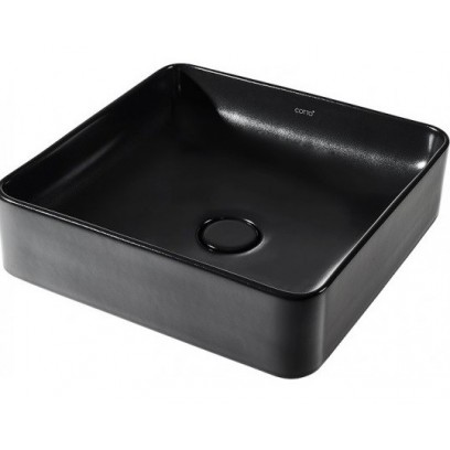 Chậu Lavabo COTTO C00341 MBK Đặt Bàn Sensation Square Đen Mờ
