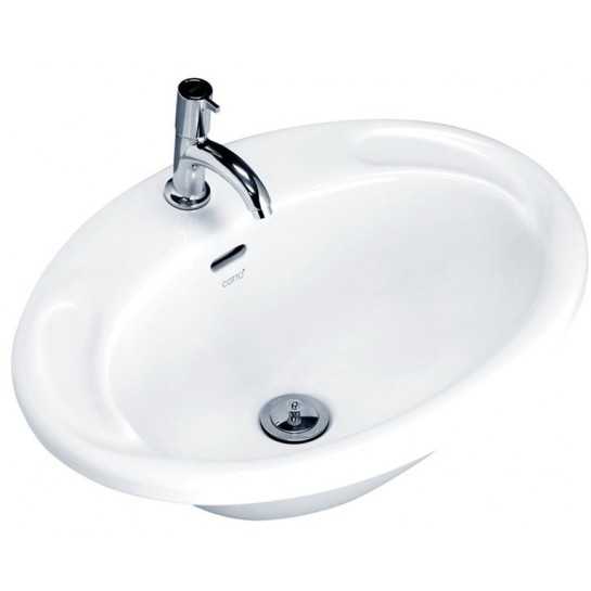 Chậu Rửa Lavabo COTTO C007 Âm Bàn Dương Vành