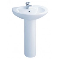 Chậu Lavabo COTTO C0107/C411 Chân Dài Alice
