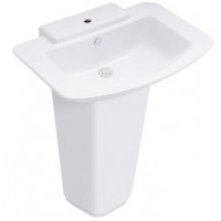 Chậu Rửa Mặt Lavabo COTTO C01467/C4116 Hercules Chân Dài