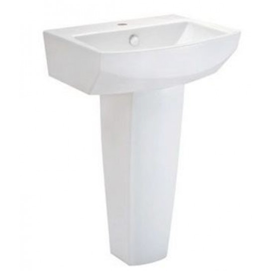 Chậu Lavabo COTTO C01517/C4150 Tetragon Chân Dài