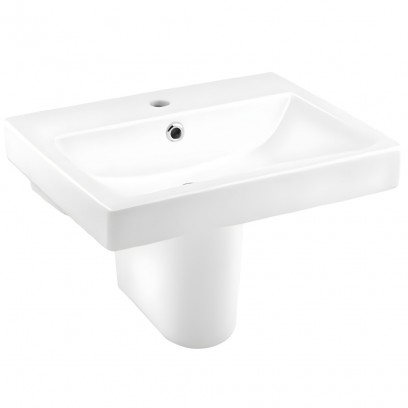 Chậu Lavabo treo tường COTTO C0156/C420 Chân Ngắn