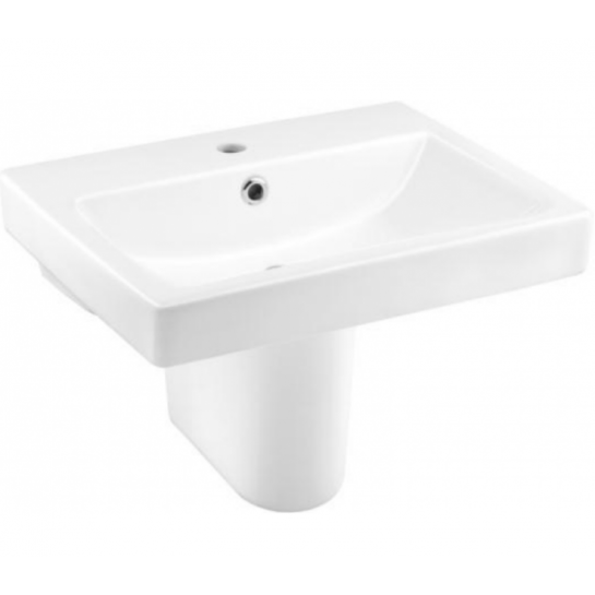 Chậu Lavabo treo tường COTTO C0156/C420 Chân Ngắn