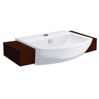 Chậu Lavabo COTTO C02427 Tetragon Bán Âm Bàn