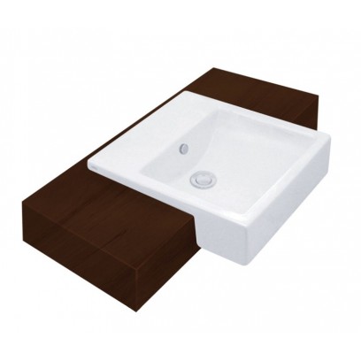 Chậu Lavabo COTTO C02717 Parvis Bán Âm Bàn
