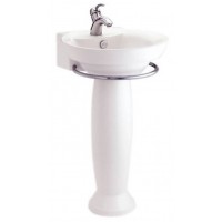 Chậu Rửa Lavabo COTTO C0285/C4285 Alpha Chân Dài
