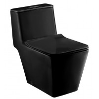 Bồn Cầu COTTO C1032(MBK) 1 Khối Xả Nhấn Màu Đen