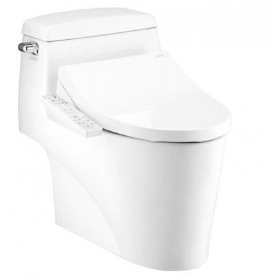 Bàn Cầu 1 Khối COTTO C10527(CV3) Nắp Rửa Điện Tử