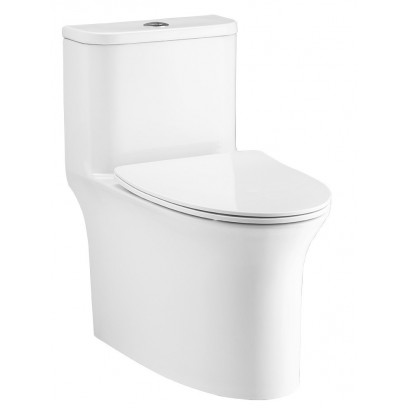 Bồn Cầu Cotto C11006HOS (C11006H) Một Khối Xả Nhấn Pair