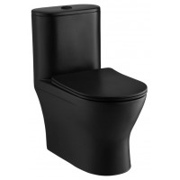 Bồn Cầu COTTO C11007 MBK 1 Khối Xả Nhấn Màu Đen