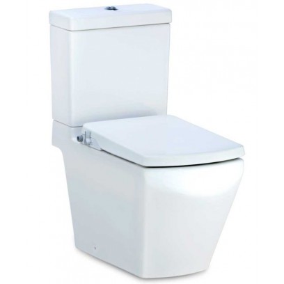 Bàn Cầu 2 khối COTTO C17087(CN) Tetragon Nắp Êm