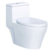 Bồn Cầu CAESAR C1356 (CD1356) 1 Khối Nắp Êm