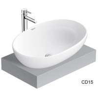 [HÀNG TRƯNG BÀY] Chậu Rửa Lavabo Viglacera CD15 Đặt Bàn