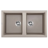 Chậu Đá Granite Rửa Chén Malloca Champagne K45095 860x510 mm