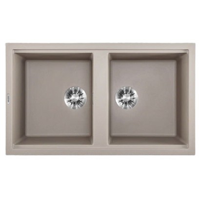 Chậu Đá Granite Rửa Chén Malloca Champagne K45095 860x510 mm - Tuấn Đức