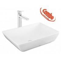 COMBO12A TOTO Bộ Lavabo LT1735#XW + Vòi TLG10305V Nóng Lạnh