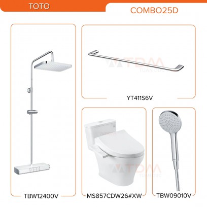 TOTO COMBO25D: MS857CDW26#XW, TBW12400V, TBW09010V, YT411S6V