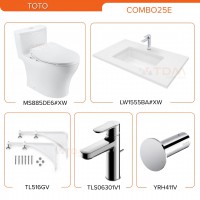 TOTO COMBO25E: MS885DE6#XW, LW1555BA#XW, TL516GV, TLS06301V1, YRH411V