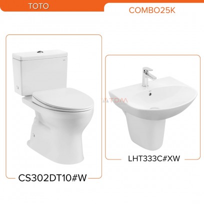 TOTO COMBO25K CS302DT10#W, LHT333C#XW
