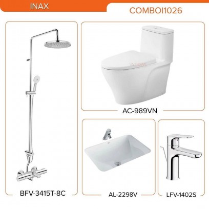 INAX COMBOI1026: AC-989VN + AL-2298V + LFV-1402S + BFV-3415T-8C