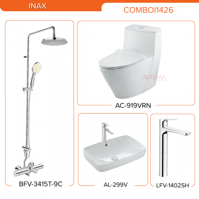 INAX COMBOI1426: AC-919VRN + AL-299V + LFV-1402SH + BFV-3415T-9C