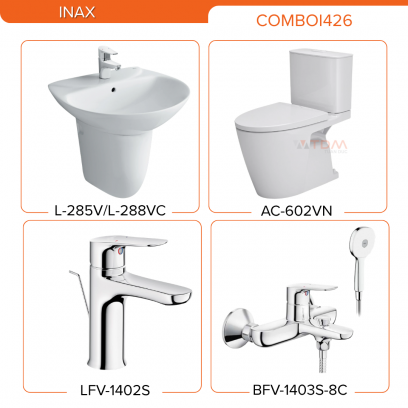 INAX COMBOI426: AC-602VN + L-285V/L-288VC +  LFV-1402S + BFV-1403S-8C