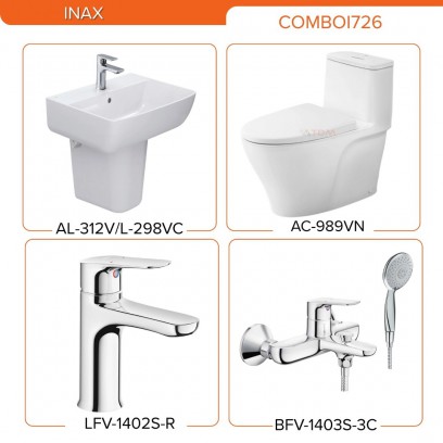 INAX COMBOI726: AC-989VN + AL-312V/L-298VC+  LFV-1402S-R + BFV-1403S-3C