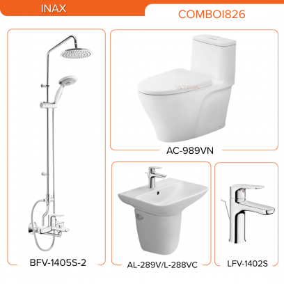 INAX COMBOI826: AC-989VN + AL-289V/L-288VC +  LFV-1402S + BFV-1405S-2