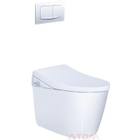 Bồn Cầu CAESAR CPT1505/TAF512H Treo Tường Nắp Điện Tử