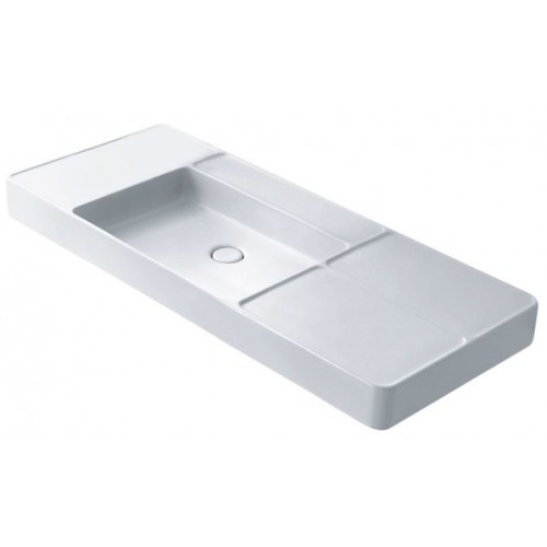 Chậu Lavabo COTTO CPW0502 MWH Đặt Bàn 1200x500 mm Quil - Tuấn Đức