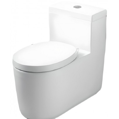 Bồn Cầu COTTO CPW10007 MWH#BN2 Một Khối Quil Xả Nhấn