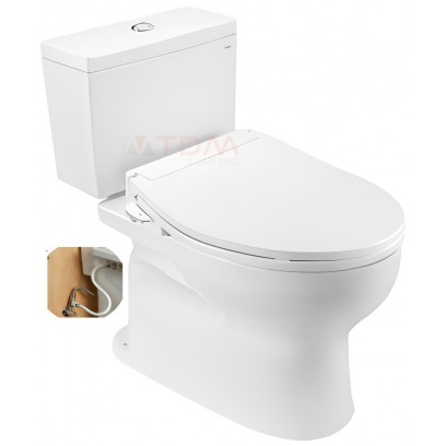 Bồn Cầu TOTO CS302DE6#W 2 Khối Nắp Cơ Ecowasher TCW11S - Tuấn Đức