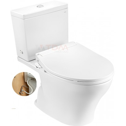 Bồn Cầu TOTO CS326DE6#XW 2 Khối Nắp Cơ Ecowasher TCW11S - Tuấn Đức