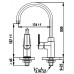 Vòi Chậu Bếp COTTO CT1117A(HM) ALTO Lạnh Vòi Rửa Chén