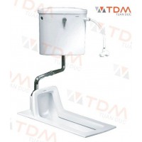 Bồn Cầu Xổm CAESAR CT1250 Thùng T1113 Treo Tường