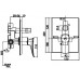 Van Điều Chỉnh Nóng Lạnh Cotto CT2255A  Âm Tường 2 Đường Nước