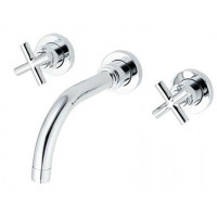 Vòi Lavabo COTTO CT237C16 Cross Nóng Lạnh Gắn Tường 