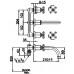 Vòi Lavabo COTTO CT237C34WD Remeniscences Nóng Lạnh Gắn Tường 