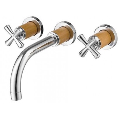 Vòi Lavabo COTTO CT237C34WD Remeniscences Nóng Lạnh Gắn Tường 