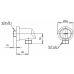 Cút nối tường Cotto CT600#BL(HM) Âm Tường Màu Đen