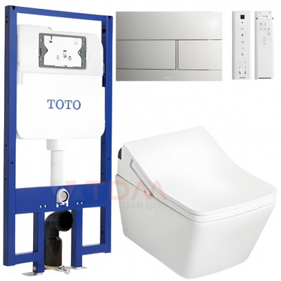 Bồn Cầu TOTO CW522EA/TCF796CZ/WH172AT/MB171M#SS Nắp Điện Tử Treo Tường 