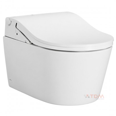 Bồn Cầu TOTO CW542EME5UMW+TCF802EBZ#MW+WH172AAT+MB175M#SS Nắp Điện Tử Treo Tường Trắng Mờ RW