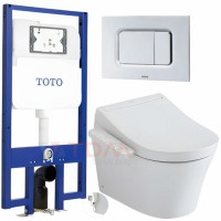 Bồn Cầu TOTO CW553#XW/TCF33320GAA#NW1/WH172A/MB170P#SS Treo Tường Nắp Điện Tử