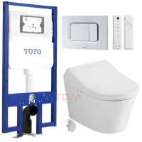 Bồn Cầu TOTO CW553#XW/TCF34320GAA#NW1/WH172A/MB170P#SS Treo Tường Nắp Điện Tử